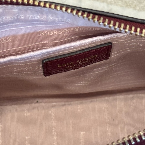 Kate Spade Hudson Medium Burgundy Crossbody Bag - Picture 4 of 7